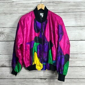 Vintage 90s Picasso Bomber Colorful Art GDT Too Jacket